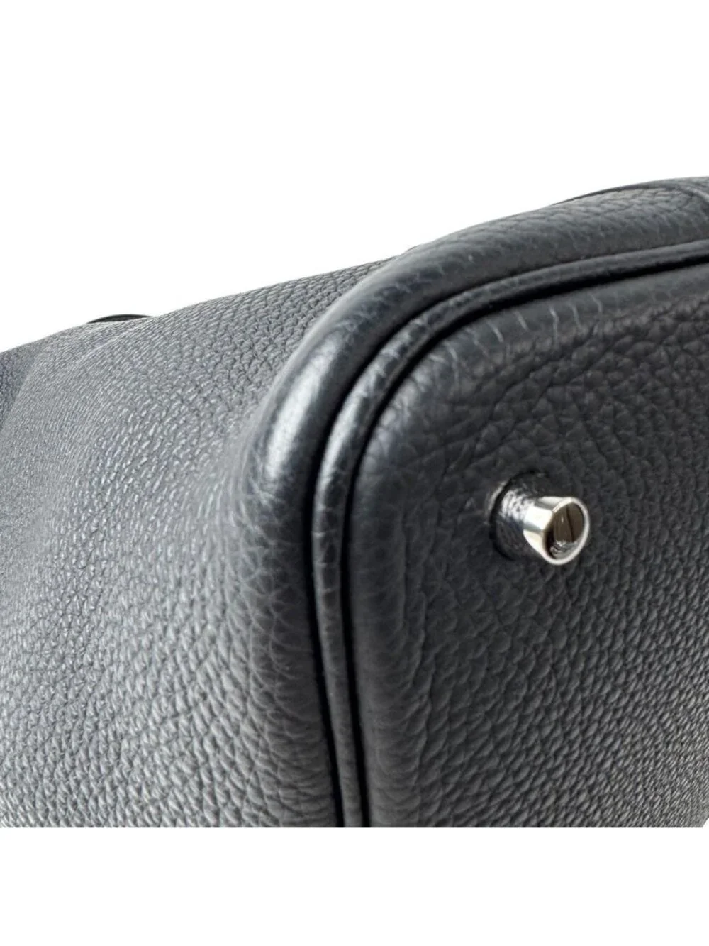 Hermes Picotin Lock MM Noir Black Taurillon Clemence Handbag